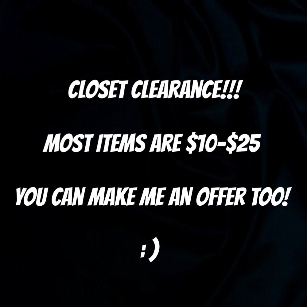 Closet Clearance